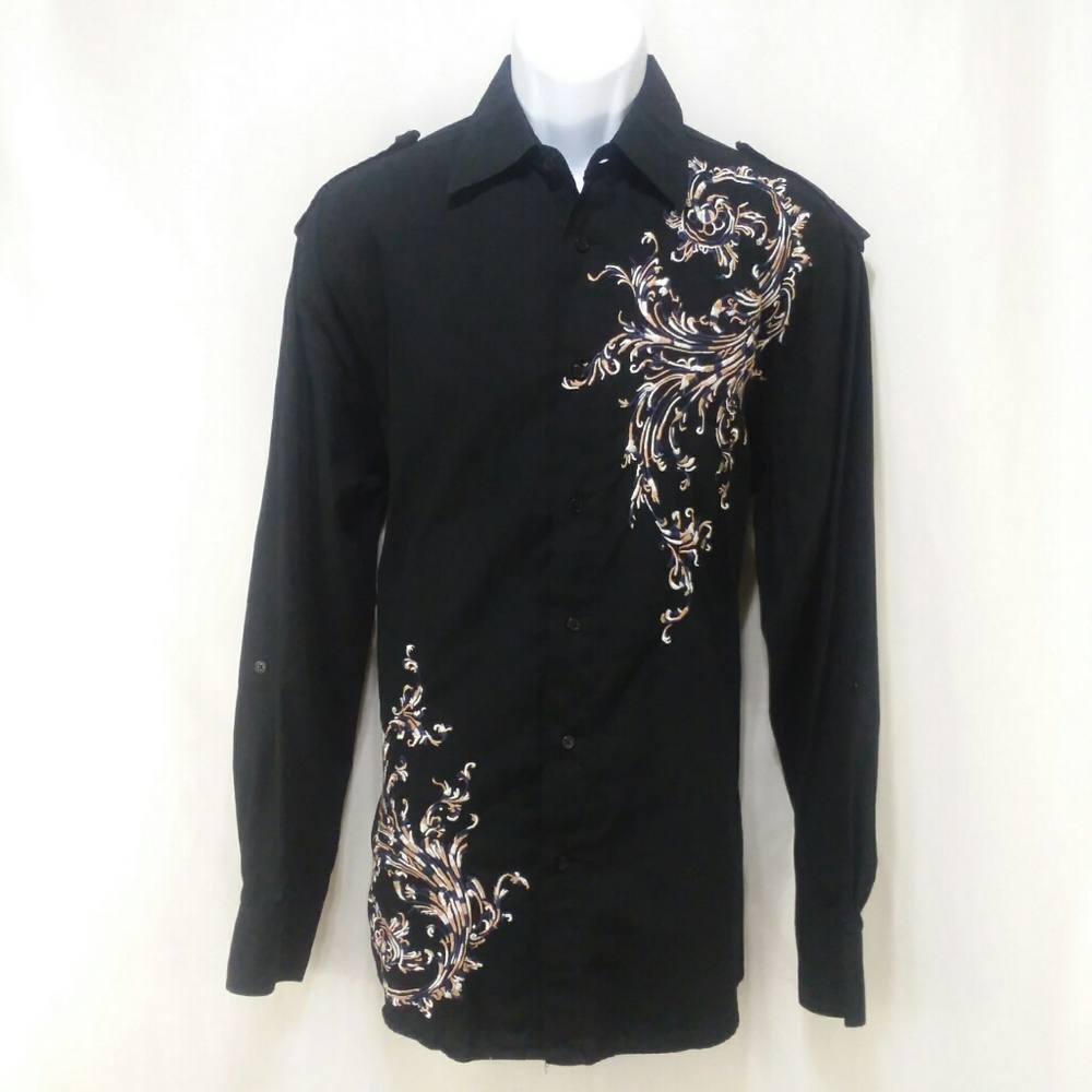Milano moda long sleeve shirt large